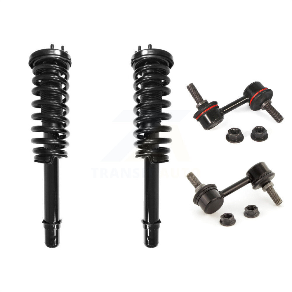 Front Complete Shock Assembly And TOR Link Kit For Honda Accord Excludes Hybrid KSS-100650 by Transit Auto