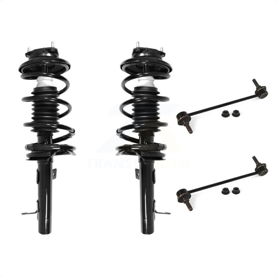 Front Complete Shock Assembly And TOR Link Kit For Ford Focus Excludes SVT Models KSS-100668 by Transit Auto