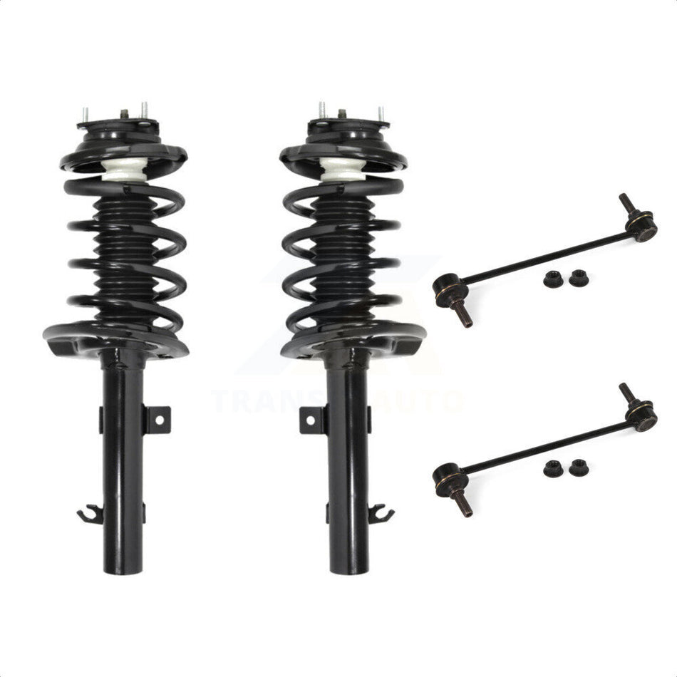 Front Complete Shock Assembly And TOR Link Kit For Ford Focus Excludes ST Models Sport Suspension KSS-100670 by Transit Auto