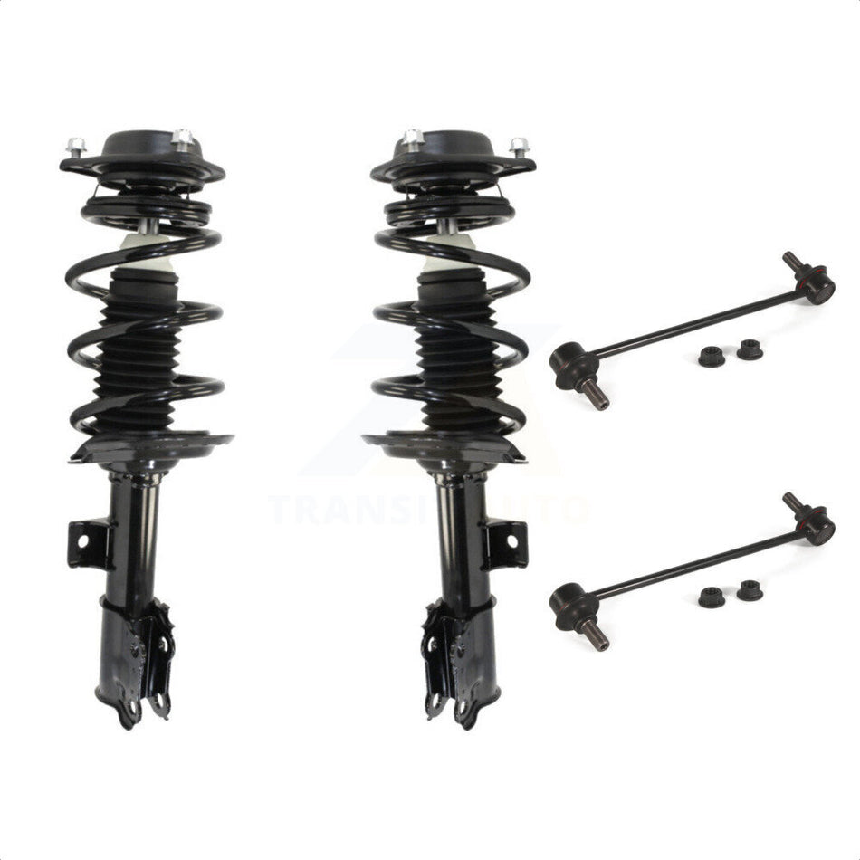 Front Complete Shock Assembly And TOR Link Kit For Hyundai Elantra Coupe Excludes Hatchback Models KSS-100684 by Transit Auto