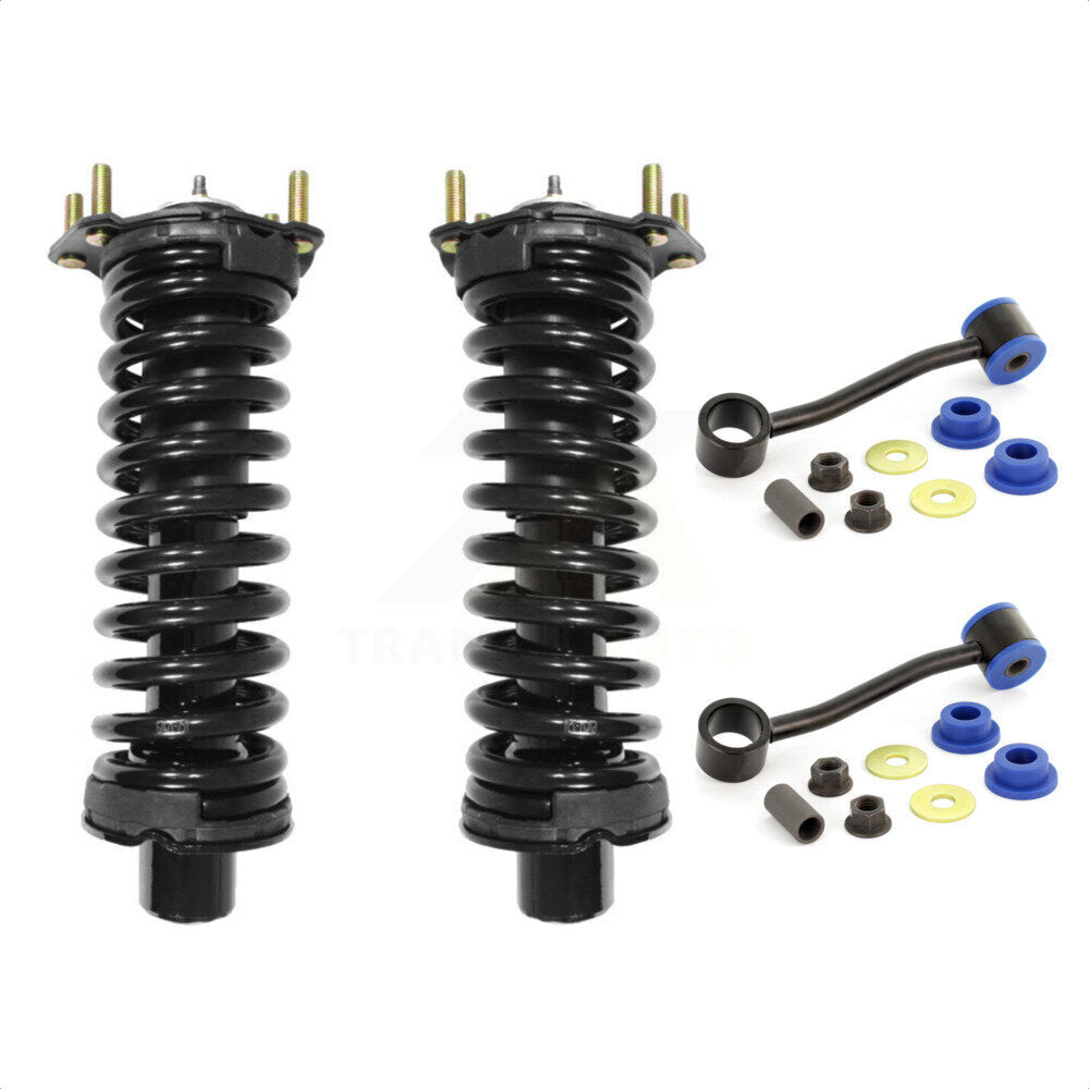 Front Complete Shock Assembly And TOR Link Kit For Jeep Liberty Dodge Nitro Excludes Diesel Engines KSS-100695 by Transit Auto