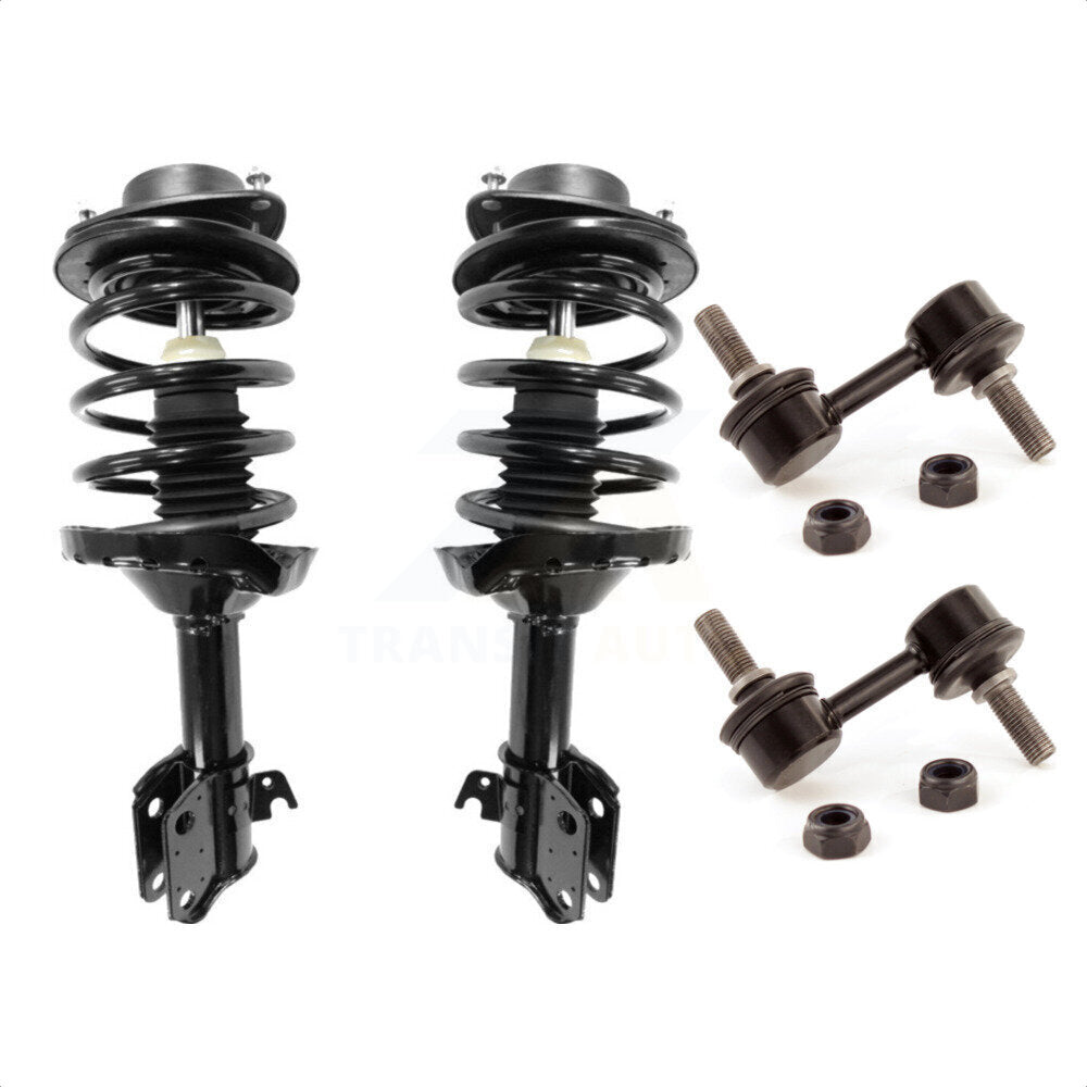 Front Complete Shock Assembly And TOR Link Kit For Subaru Impreza Excludes WRX Models KSS-100708 by Transit Auto