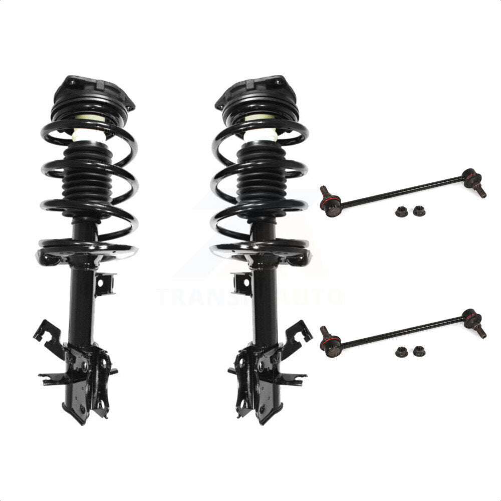 Front Complete Shock Assembly And TOR Link Kit For Nissan Sentra Excludes SE-R SPEC V Models KSS-100718 by Transit Auto