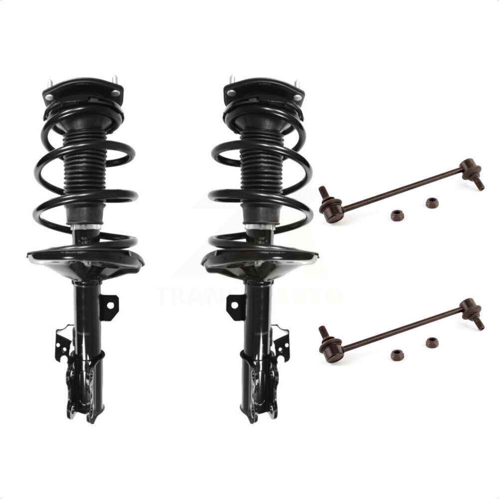 Front Complete Shock Assembly And TOR Link Kit For 2002-2003 Toyota Camry Lexus ES300 KSS-100762 by Transit Auto