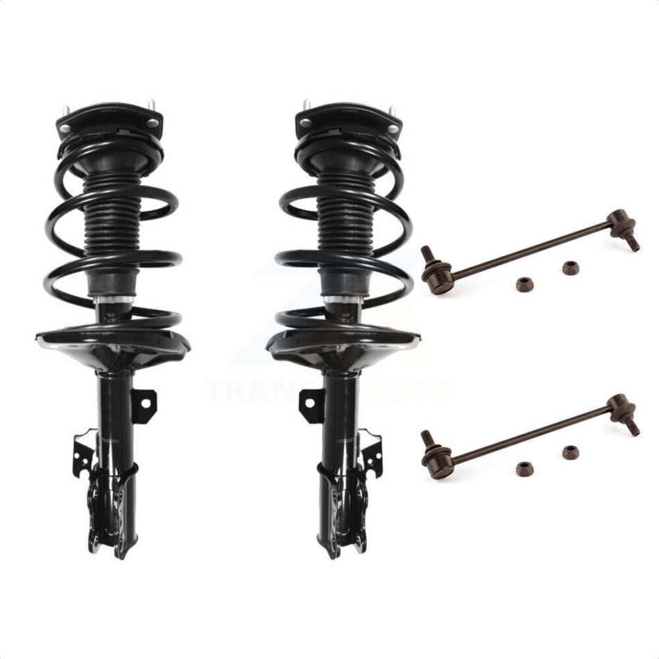 Front Complete Shock Assembly And TOR Link Kit For 2002-2003 Toyota Camry Lexus ES300 KSS-100762 by Transit Auto