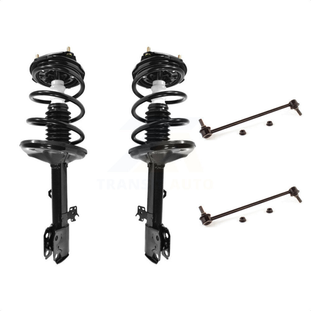 Front Complete Shock Assembly And TOR Link Kit For 2001-2005 Toyota RAV4 AWD Excludes Wheel Drive KSS-100785 by Transit Auto