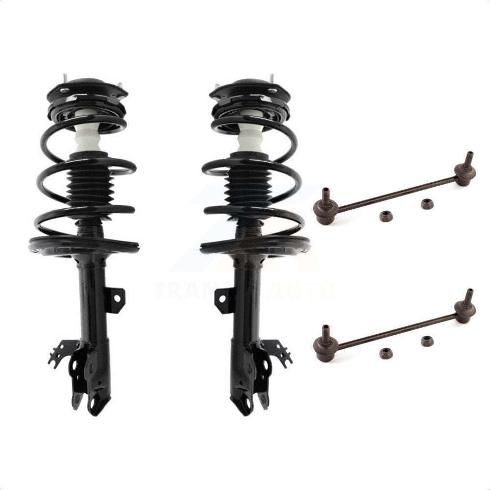 Front Complete Shock Assembly And TOR Link Kit For Toyota Camry Excludes SE Models KSS-100802 by Transit Auto