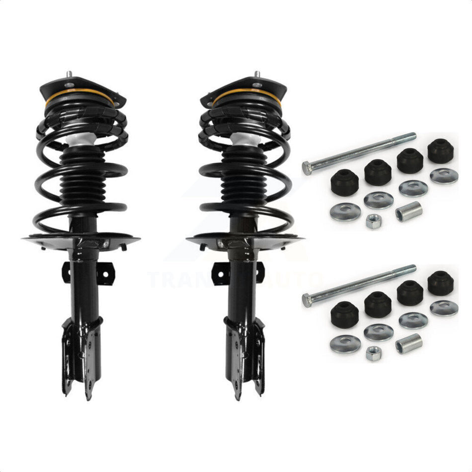 Front Complete Shock Assembly And TQ Link Kit For 2004-2008 Pontiac Grand Prix With 34mm Diameter Bar KSS-100808 by Transit Auto