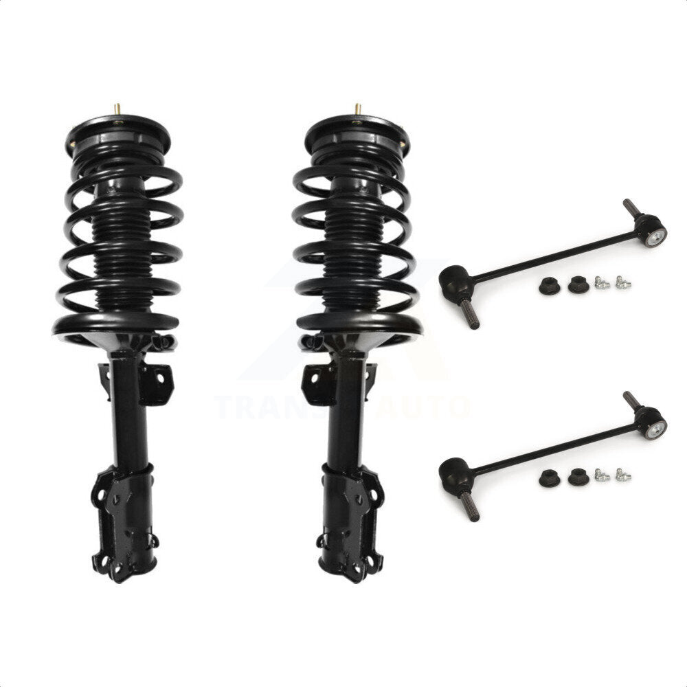 Front Complete Shock Assembly And TQ Link Kit For 2005-2010 Ford Mustang Excludes Performance Suspension KSS-100844 by Transit Auto