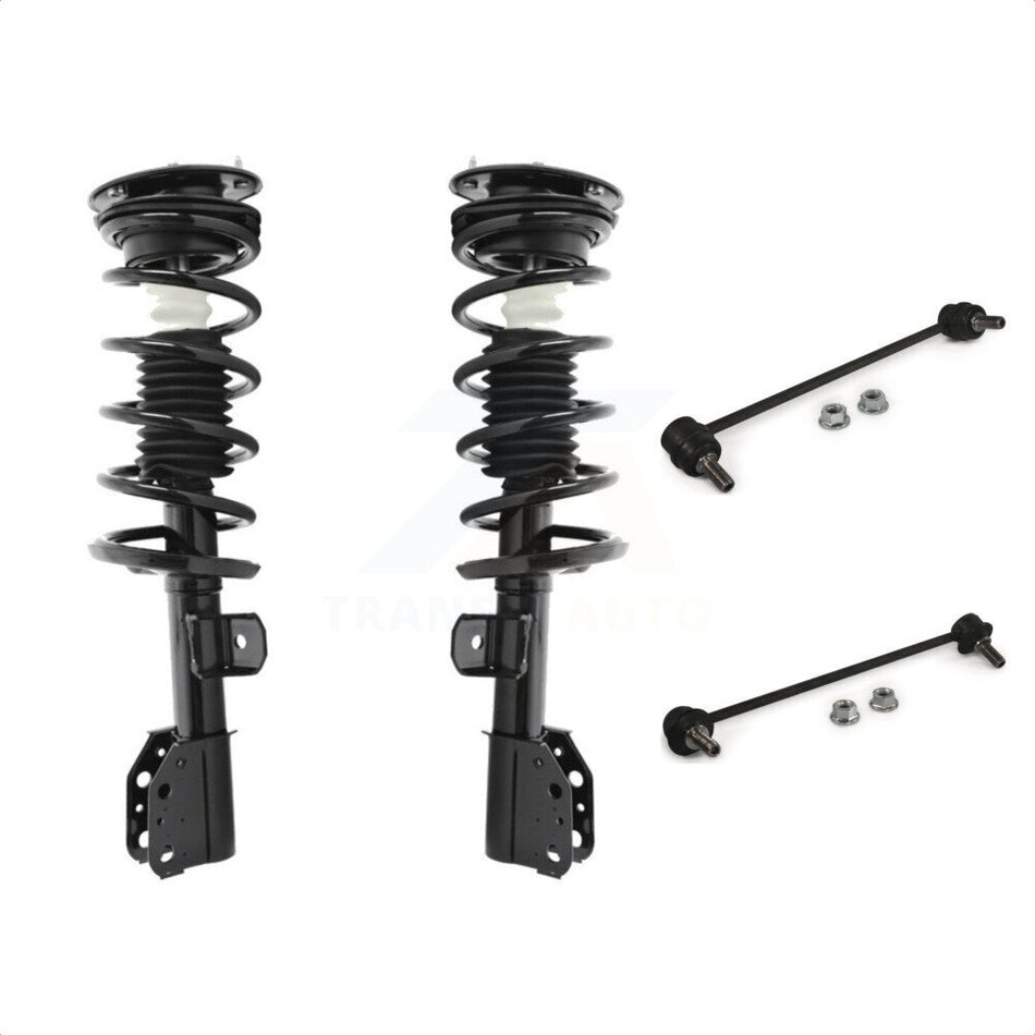 Front Complete Shock Assembly And TQ Link Kit For 2002-2007 Saturn Vue KSS-100861 by Transit Auto