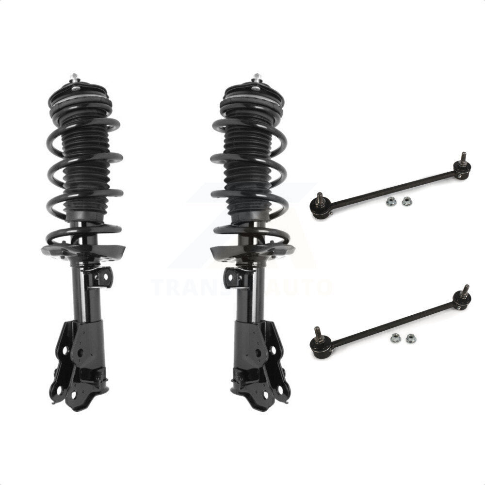 Front Complete Shock Assembly And TQ Link Kit For Honda Civic Excludes Sedan Si Models KSS-100869 by Transit Auto