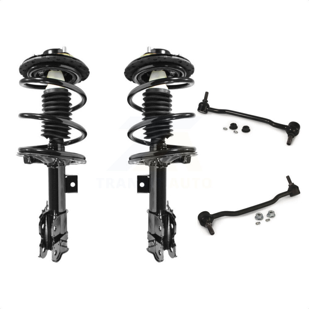 Front Complete Shock Assembly And TQ Link Kit For 2004-2008 Nissan Maxima KSS-100870 by Transit Auto