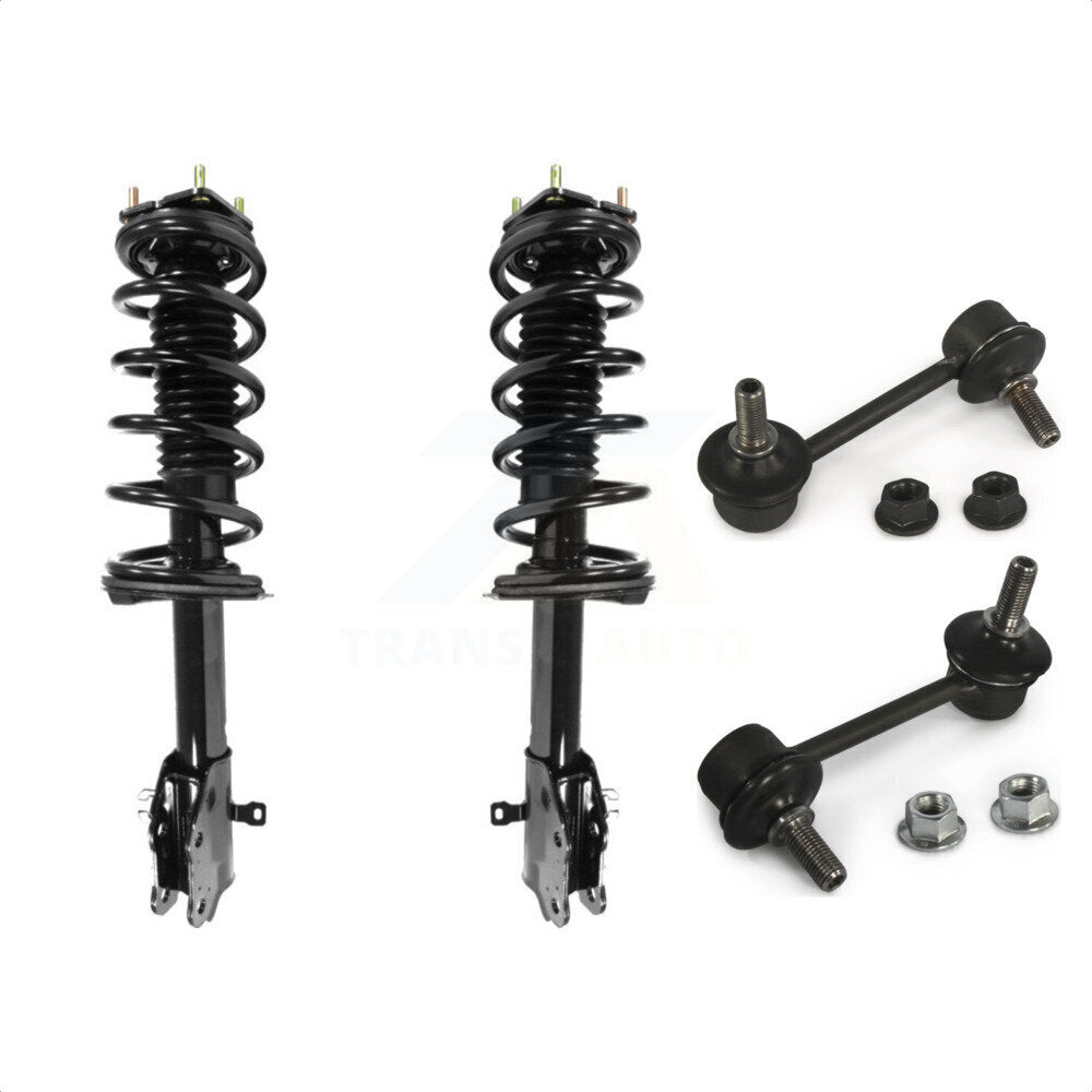 Front Complete Shock Assembly And TQ Link Kit For 2007-2012 Mazda CX-7 KSS-100889 by Transit Auto