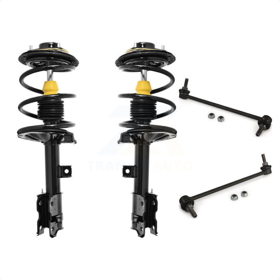 Front Complete Shock Assembly And TQ Link Kit For 2003-2007 Nissan Murano KSS-100895 by Transit Auto