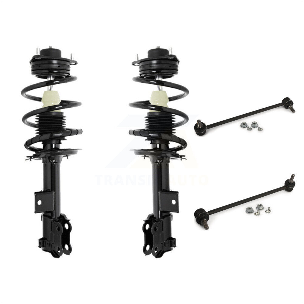 Front Complete Shock Assembly And TQ Link Kit For 2012 Kia Optima LX EX KSS-100898 by Transit Auto