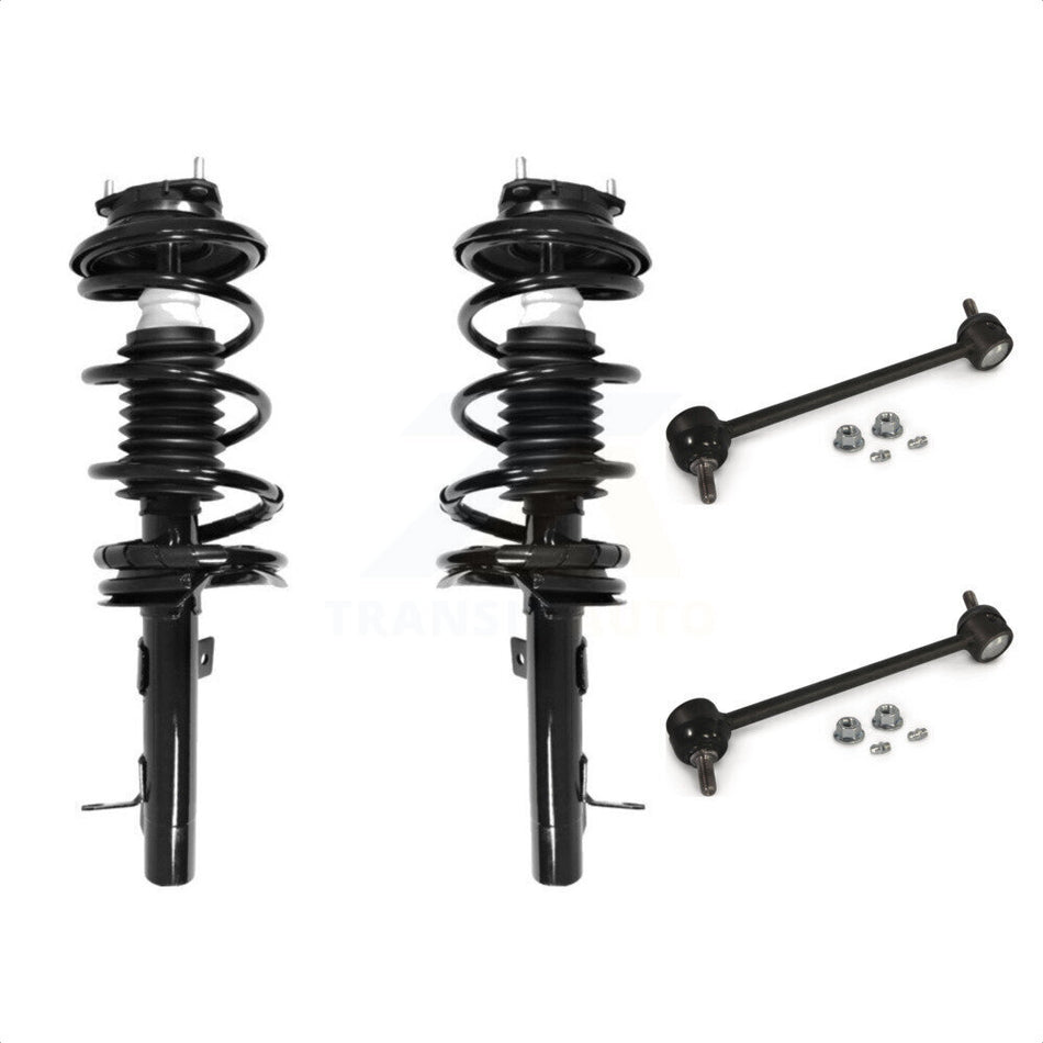 Front Complete Shock Assembly And TQ Link Kit For Ford Focus Excludes SVT Models KSS-100917 by Transit Auto