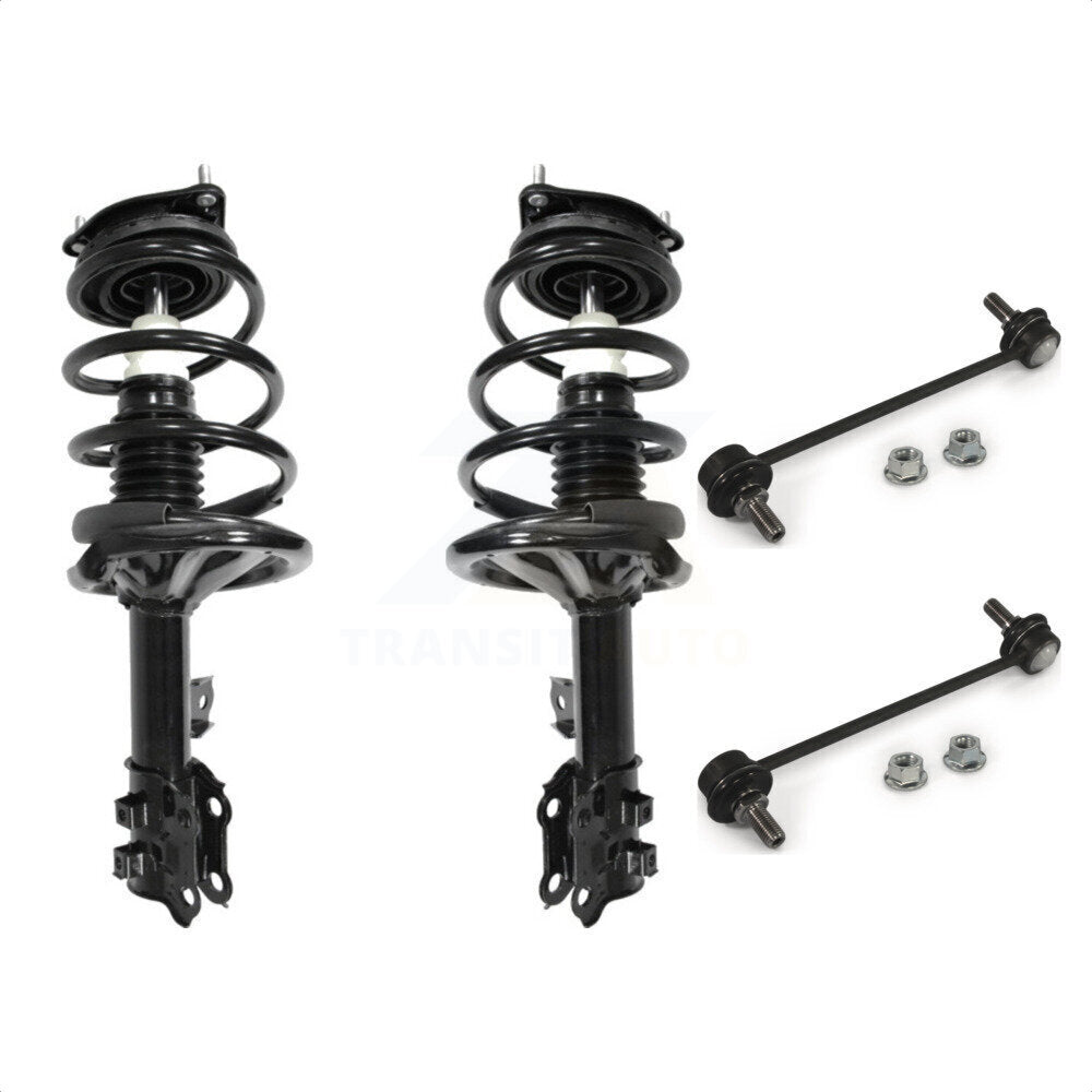 Front Complete Shock Assembly And TQ Link Kit For 2007-2010 Hyundai Elantra KSS-100928 by Transit Auto