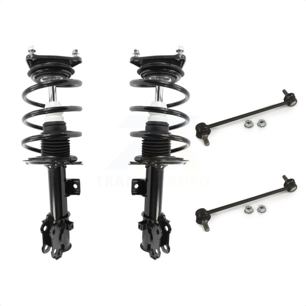 Front Complete Shock Assembly And TQ Link Kit For Kia Forte Forte5 Koup KSS-100934 by Transit Auto