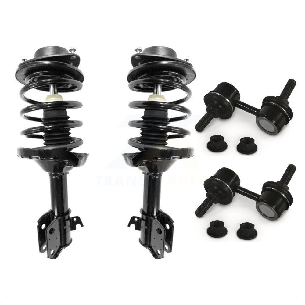 Front Complete Shock Assembly And TQ Link Kit For Subaru Impreza Excludes WRX Models KSS-100944 by Transit Auto