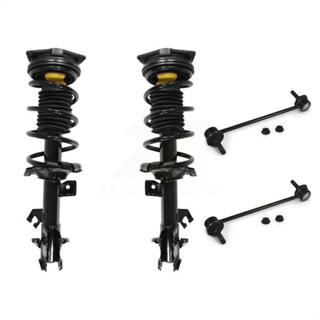 Front Complete Shock Assembly And TQ Link Kit For Nissan Versa Cube KSS-100945 by Transit Auto