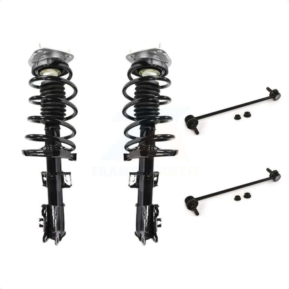 Front Complete Shock Assembly And TQ Link Kit For Volvo XC70 V70 KSS-100956 by Transit Auto