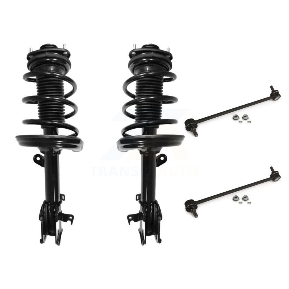 Front Complete Shock Assembly And TQ Link Kit For 2006-2014 Honda Ridgeline KSS-100957 by Transit Auto