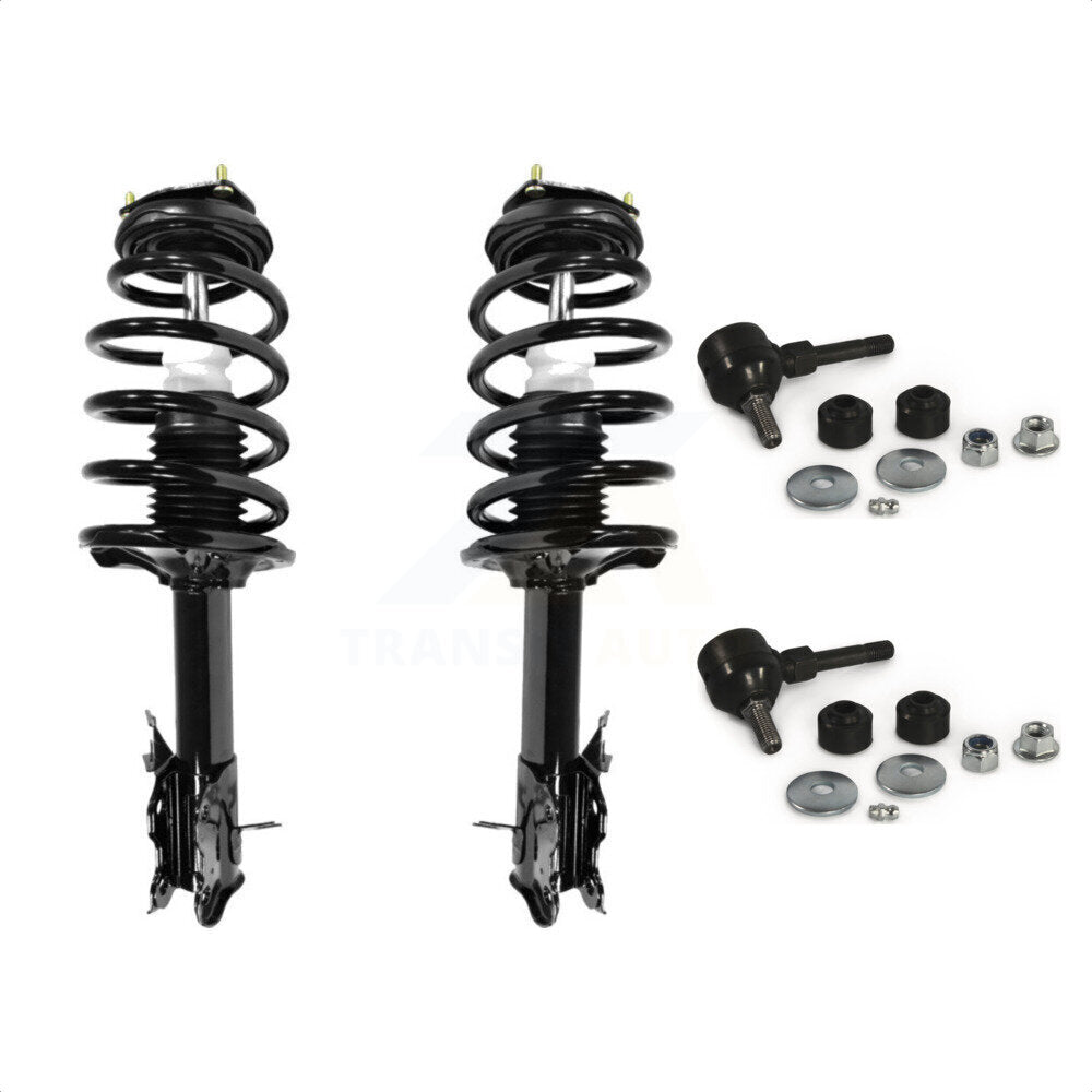 Front Complete Shock Assembly And TQ Link Kit For Nissan Sentra Excludes SE-R SPEC V Models KSS-100958 by Transit Auto