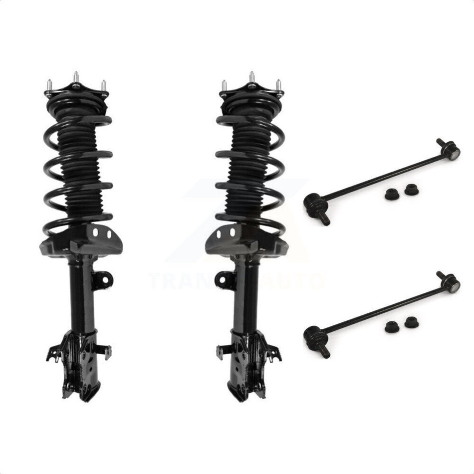 Front Complete Shock Assembly And TQ Link Kit For 2007-2014 Honda CR-V KSS-100966 by Transit Auto