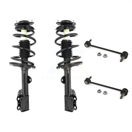 Front Complete Shock Assembly And TQ Link Kit For 2008-2013 Toyota Highlander Excludes Sport Suspension KSS-100969 by Transit Auto