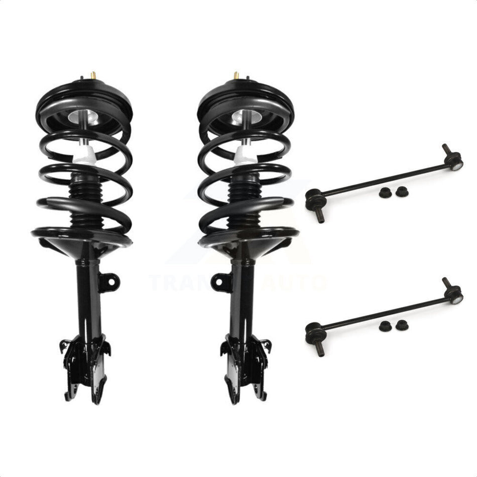 Front Complete Shock Assembly And TQ Link Kit For Honda Pilot Acura MDX KSS-100973 by Transit Auto