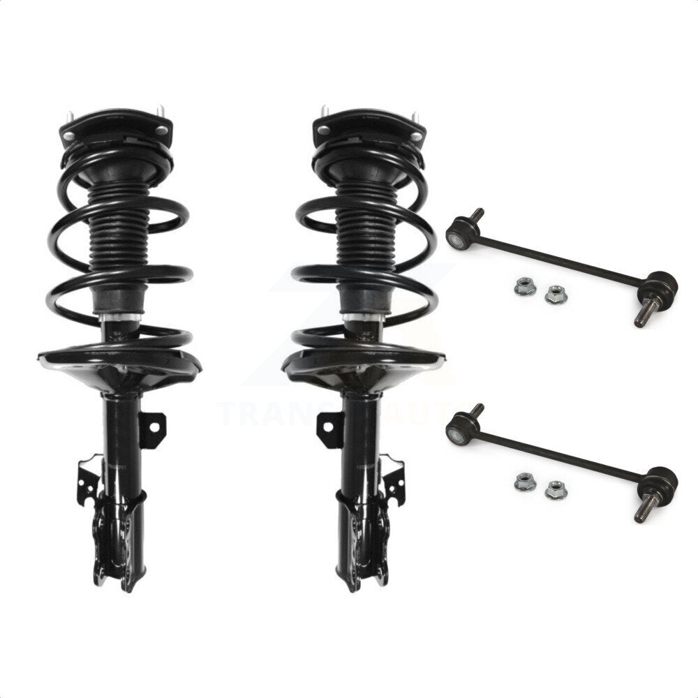 Front Complete Shock Assembly And TQ Link Kit For 2002-2003 Toyota Camry Lexus ES300 KSS-100992 by Transit Auto