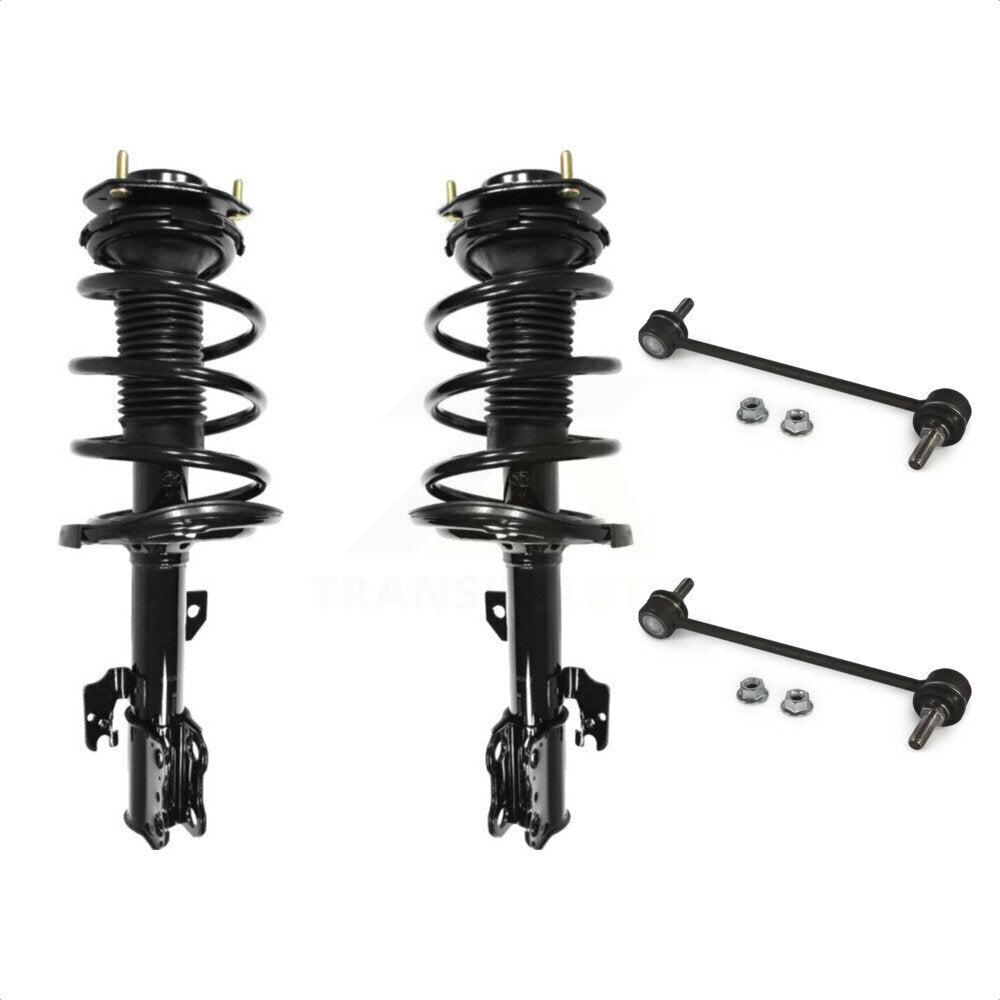 Front Complete Shock Assembly And TQ Link Kit For 2006-2012 Toyota Avalon KSS-100997 by Transit Auto