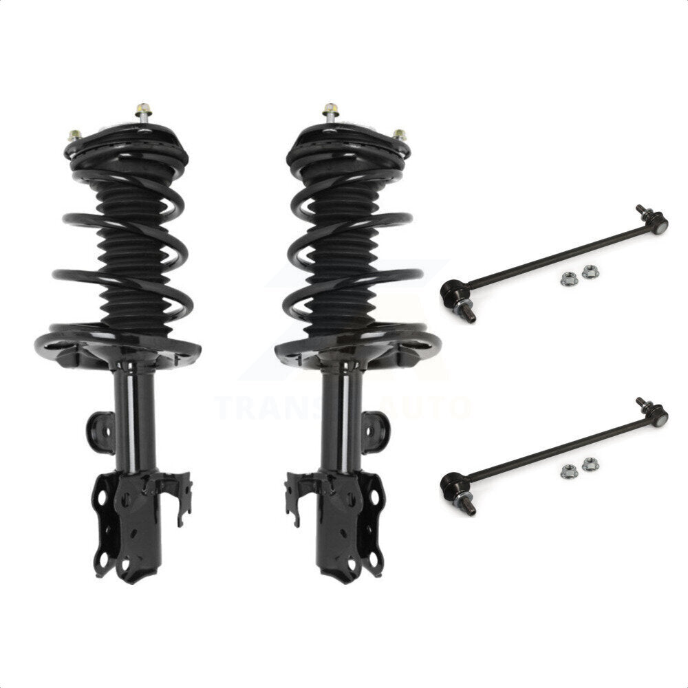 Front Complete Shock Assembly And TQ Link Kit For Toyota Prius V Scion tC KSS-101004 by Transit Auto