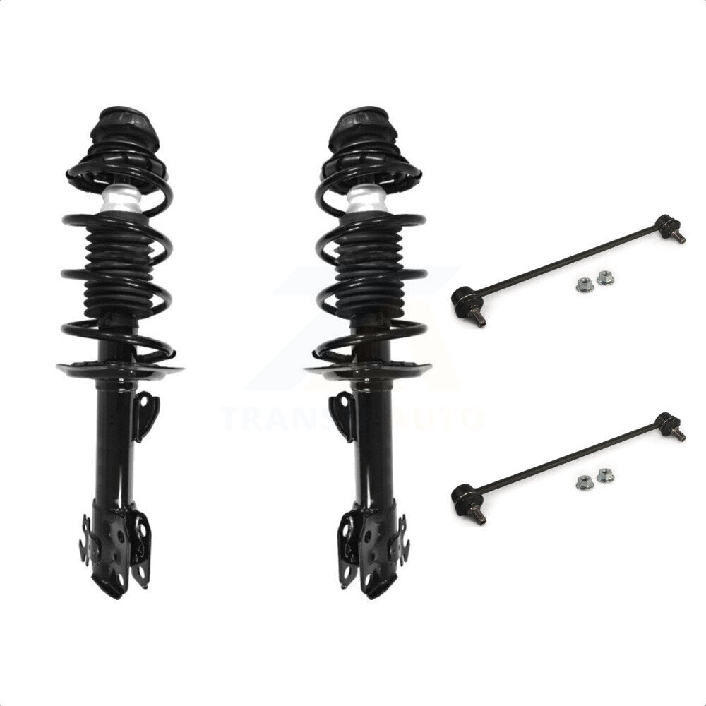 Front Complete Shock Assembly And TQ Link Kit For 2006-2015 Toyota Yaris KSS-101005 by Transit Auto