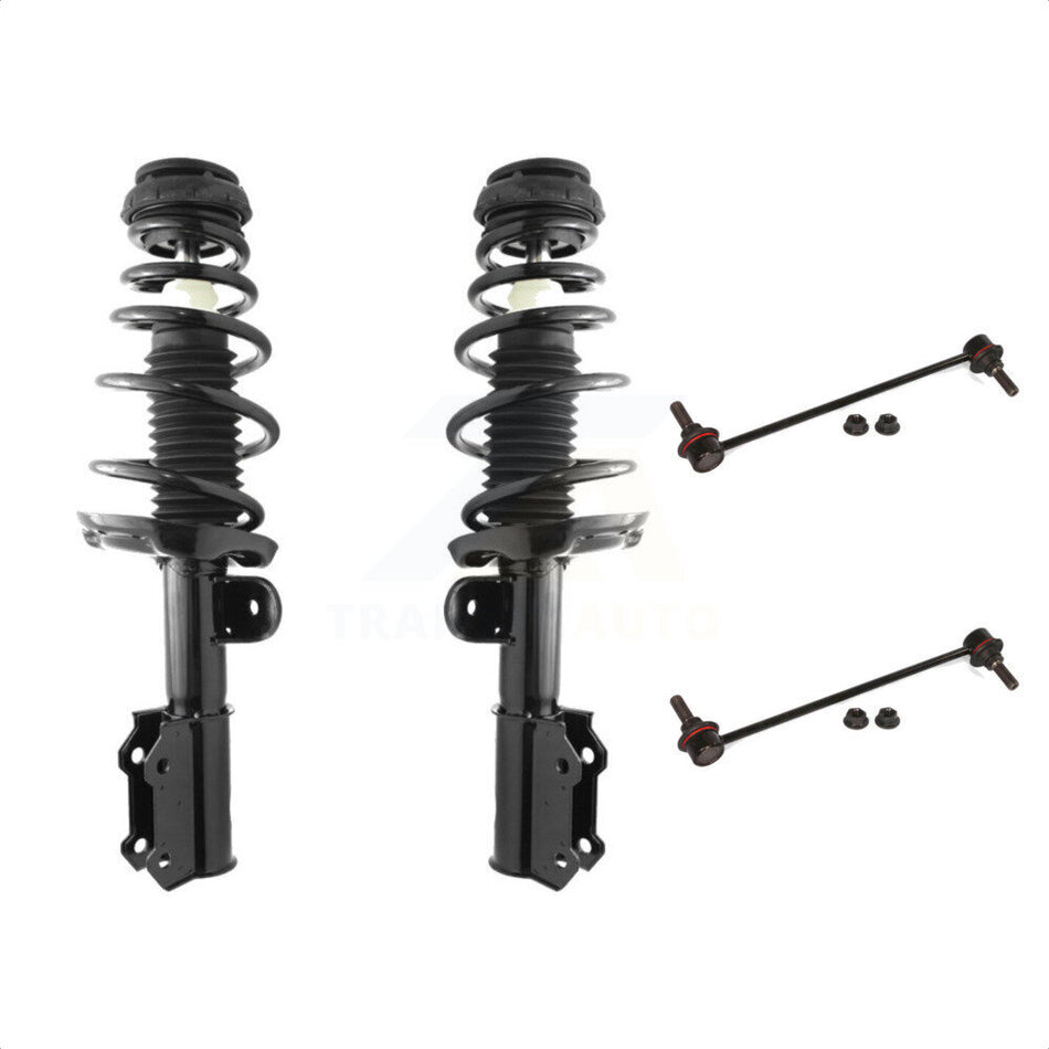 Front Complete Shock Assembly And TQ Link Kit For 2012-2015 Chevrolet Cruze Excludes Sport Suspension; Fits Vehicles built after to VIN #C7239134 KSS-101009 by Transit Auto