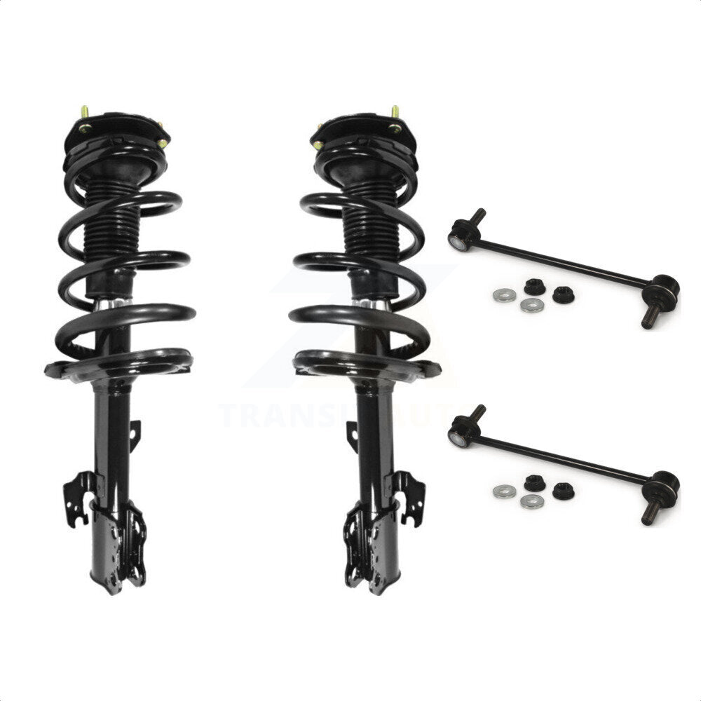 Front Complete Shock Assembly And TQ Link Kit For Toyota Sienna FWD KSS-101021 by Transit Auto