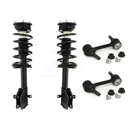 Front Complete Shock Assembly And TQ Link Kit For 2007-2010 Ford Edge Lincoln MKX KSS-101024 by Transit Auto