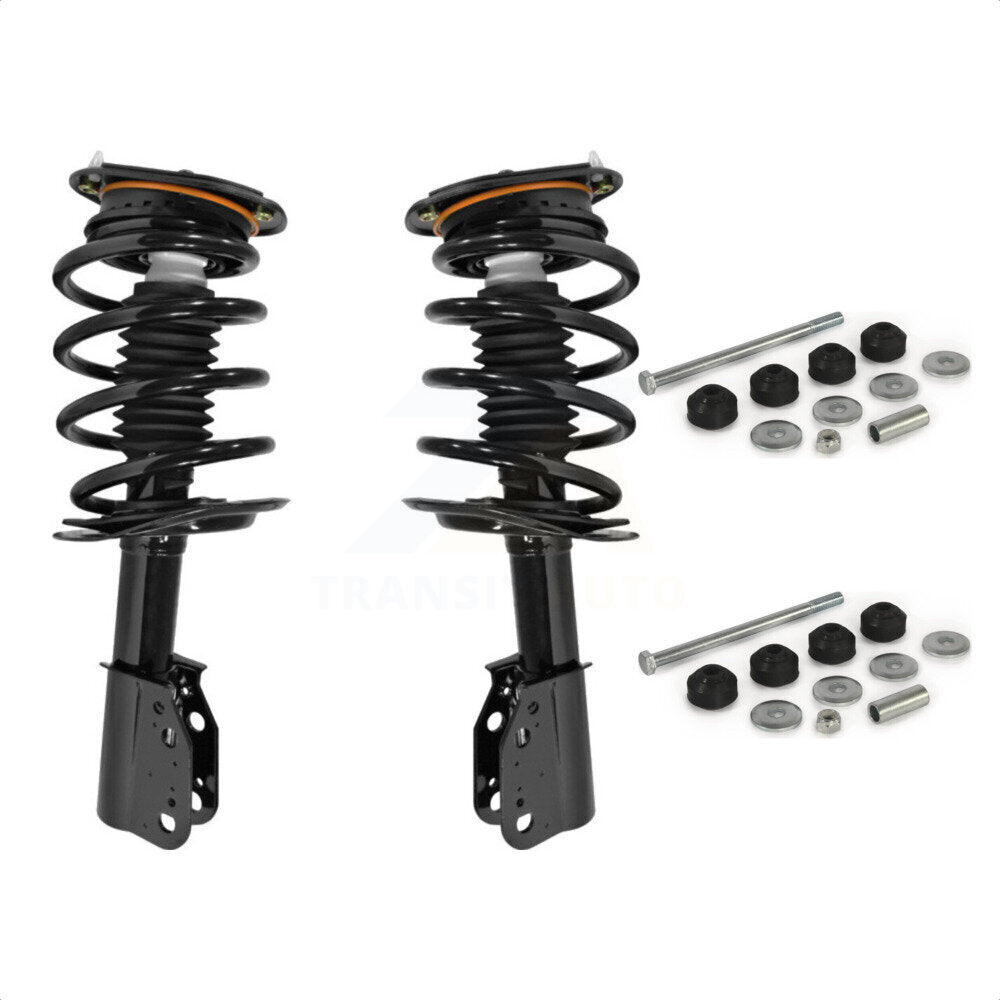 Front Complete Shock Assembly And TQ Link Kit For 2006-2011 Buick Lucerne Excludes Magnetic Ride Control KSS-101056 by Transit Auto