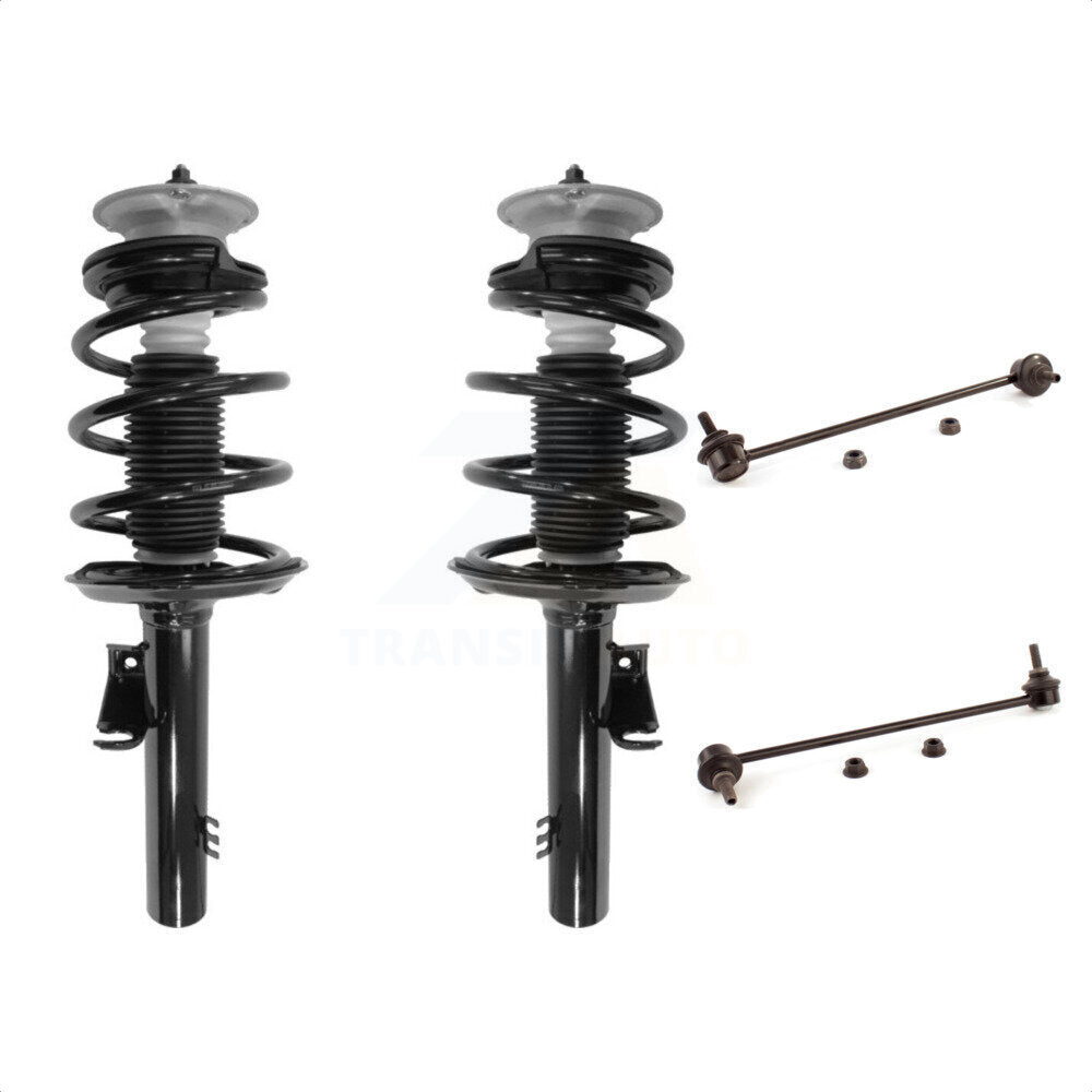 Front Complete Shock Assembly And TOR Link Kit For 2004-2010 BMW X3 KSS-101110 by Transit Auto