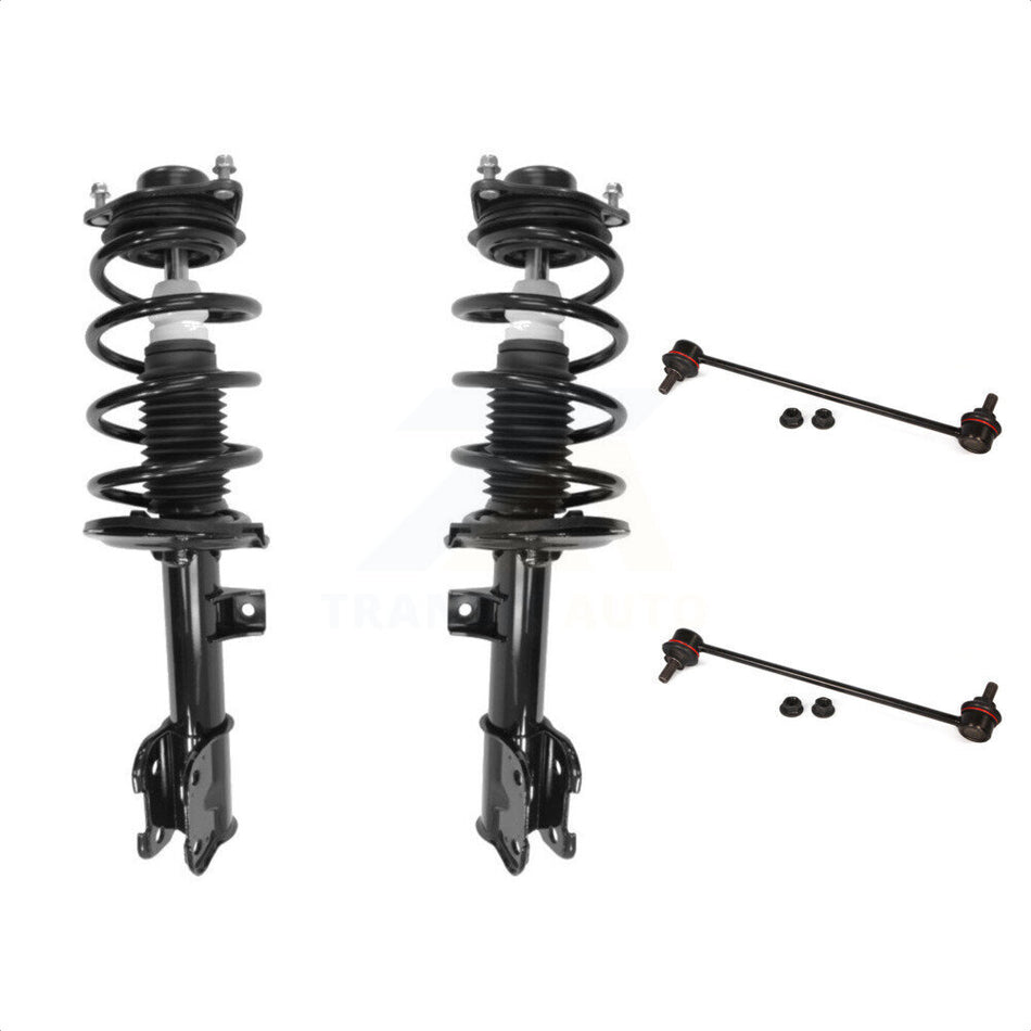 Front Complete Shock Assembly And TOR Link Kit For 2014-2015 Kia Sorento 2.4L Excludes V6 Engine KSS-101111 by Transit Auto