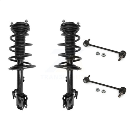 Front Complete Shock Assembly And TQ Link Kit For 2014-2019 Toyota Highlander Excludes Sport Suspension KSS-101131 by Transit Auto