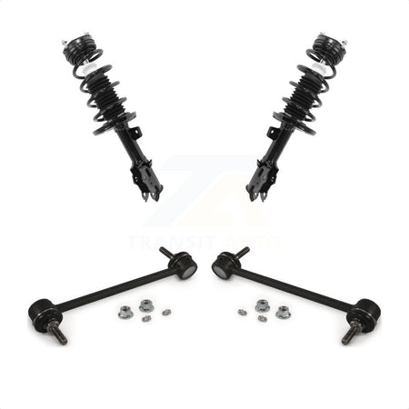 Front Complete Shock Assembly And TQ Link Kit For 2011-2013 Ford Fiesta KSS-101132 by Transit Auto