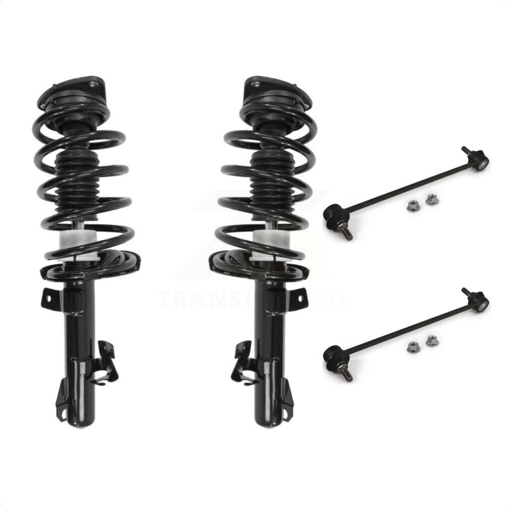 Front Complete Shock Assembly And TQ Link Kit For 2012-2015 Mazda 5 KSS-101137 by Transit Auto