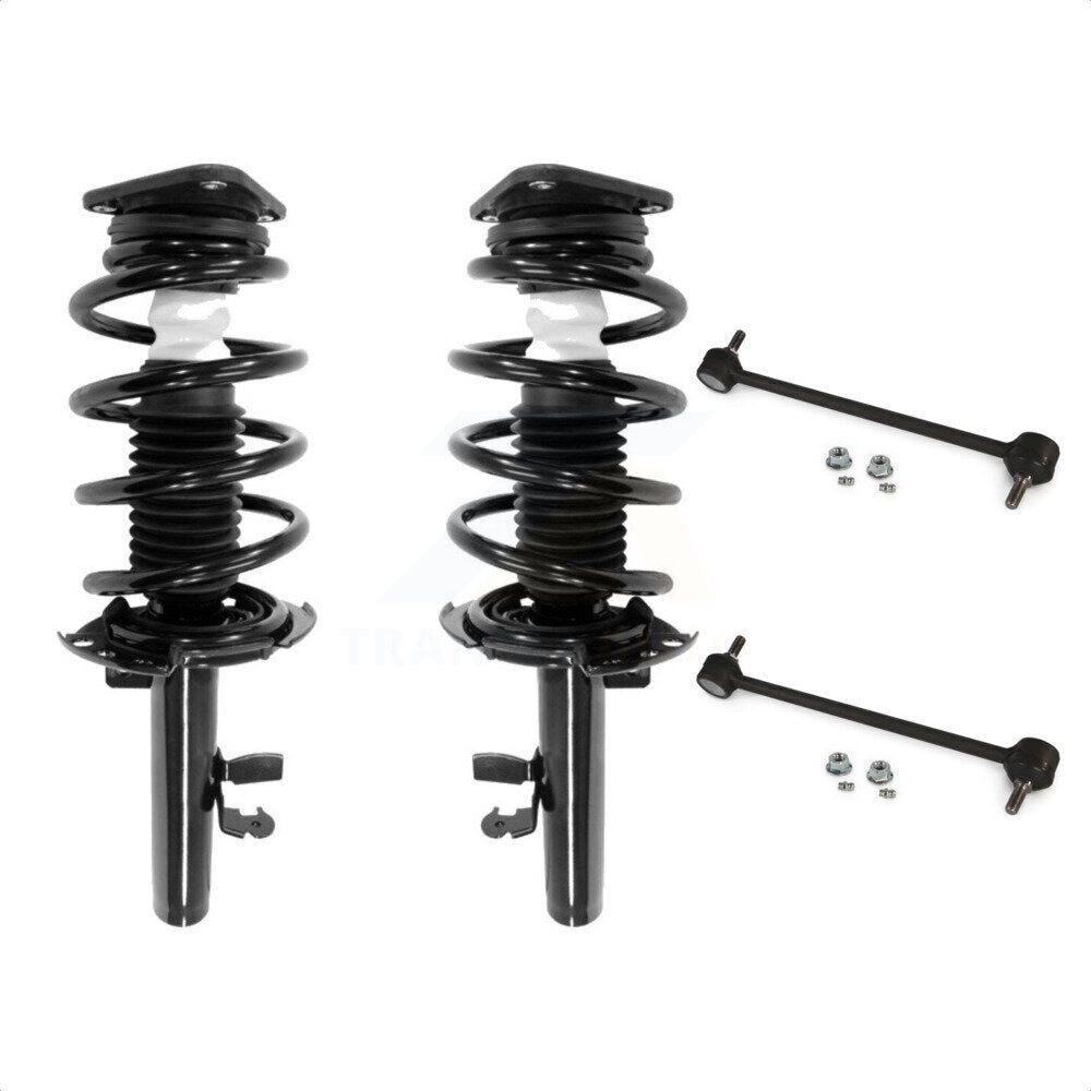 Front Complete Shock Assembly And TQ Link Kit For Ford Connect KSS-101139 by Transit Auto