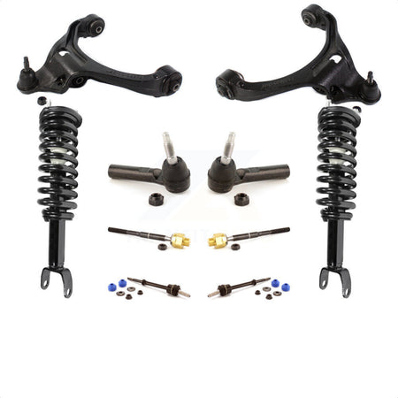 Front Control Arms Assembly And Complete Shock Tie Rods Link Sway Bar Suspension Kit (10Pc) For Dodge Dakota Mitsubishi Raider Excludes All Wheel Drive TRX Lift Kits RWD KSS-103950 by Transit Auto