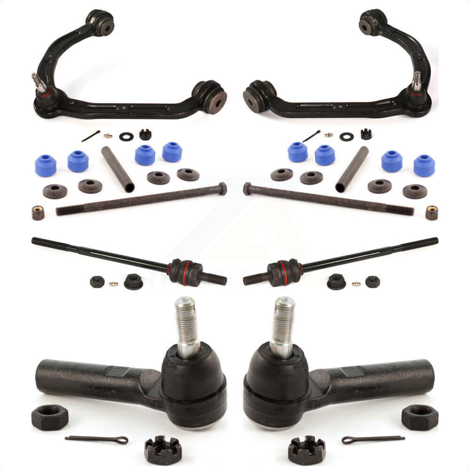 Front Suspension Control Arm And Ball Joint Assembly Steering Tie Rod End Stabilizer Bar Link Kit (8Pc) For 2003-2007 Chevrolet Express 3500 GMC Savana KTR-100341 by TOR