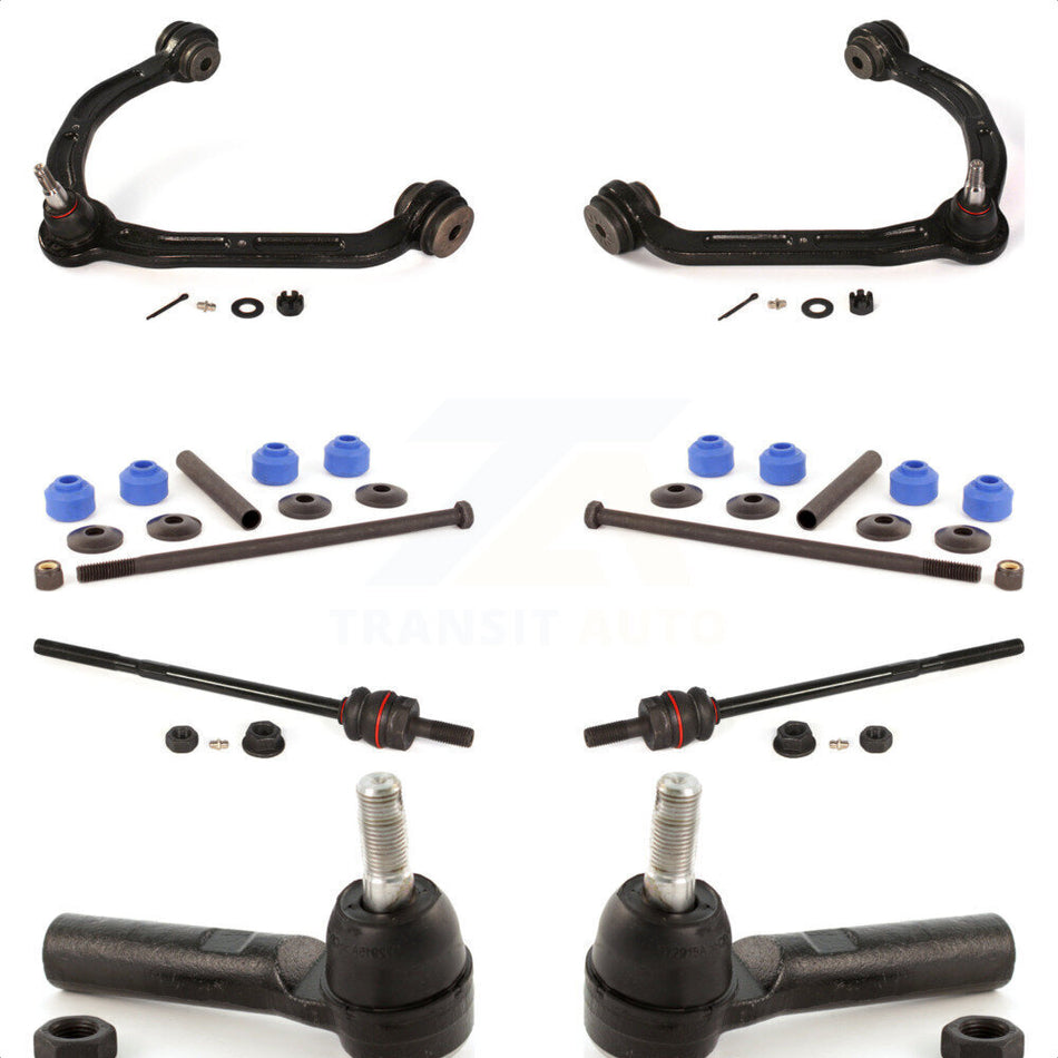 Front Suspension Control Arm And Ball Joint Assembly Steering Tie Rod End Stabilizer Bar Link Kit (8Pc) For Chevrolet Express 3500 2500 GMC Savana 4500 KTR-100342 by TOR