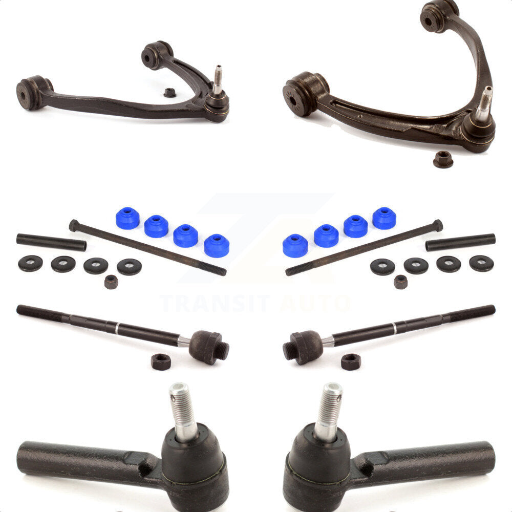 Front Suspension Control Arm And Ball Joint Assembly Steering Tie Rod End Link Kit (8Pc) For Chevrolet Silverado 1500 GMC Sierra Tahoe Suburban Yukon Cadillac XL Avalanche Escalade ESV EXT KTR-100357 by TOR