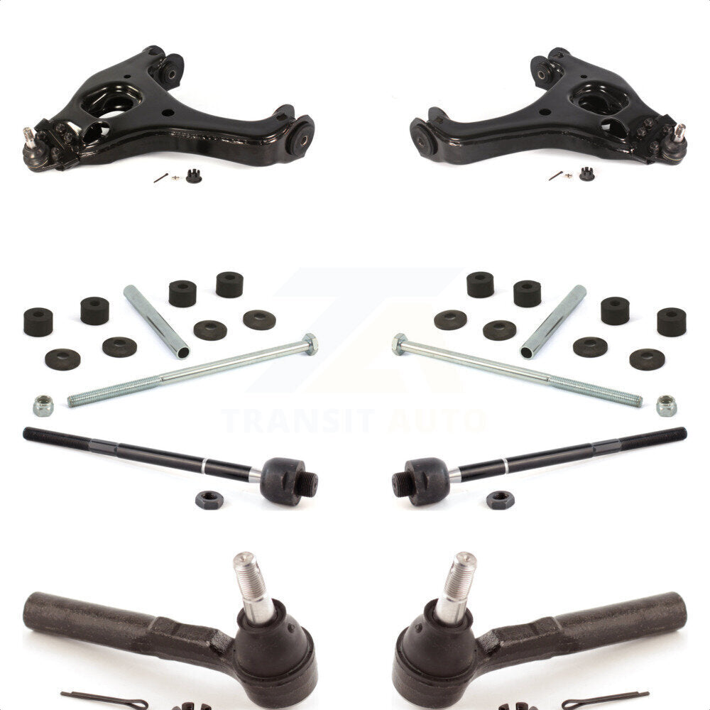 Front Suspension Control Arm And Ball Joint Assembly Steering Tie Rod End Stabilizer Bar Link Kit (8Pc) For Chevrolet Silverado 1500 GMC Sierra Classic KTR-100365 by TOR