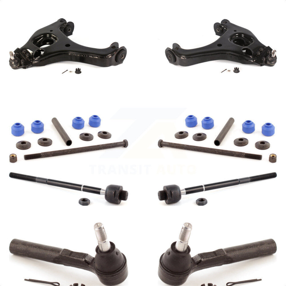 Front Suspension Control Arm And Ball Joint Assembly Steering Tie Rod End Stabilizer Bar Link Kit (8Pc) For Chevrolet Silverado 1500 GMC Sierra Classic KTR-100367 by TOR